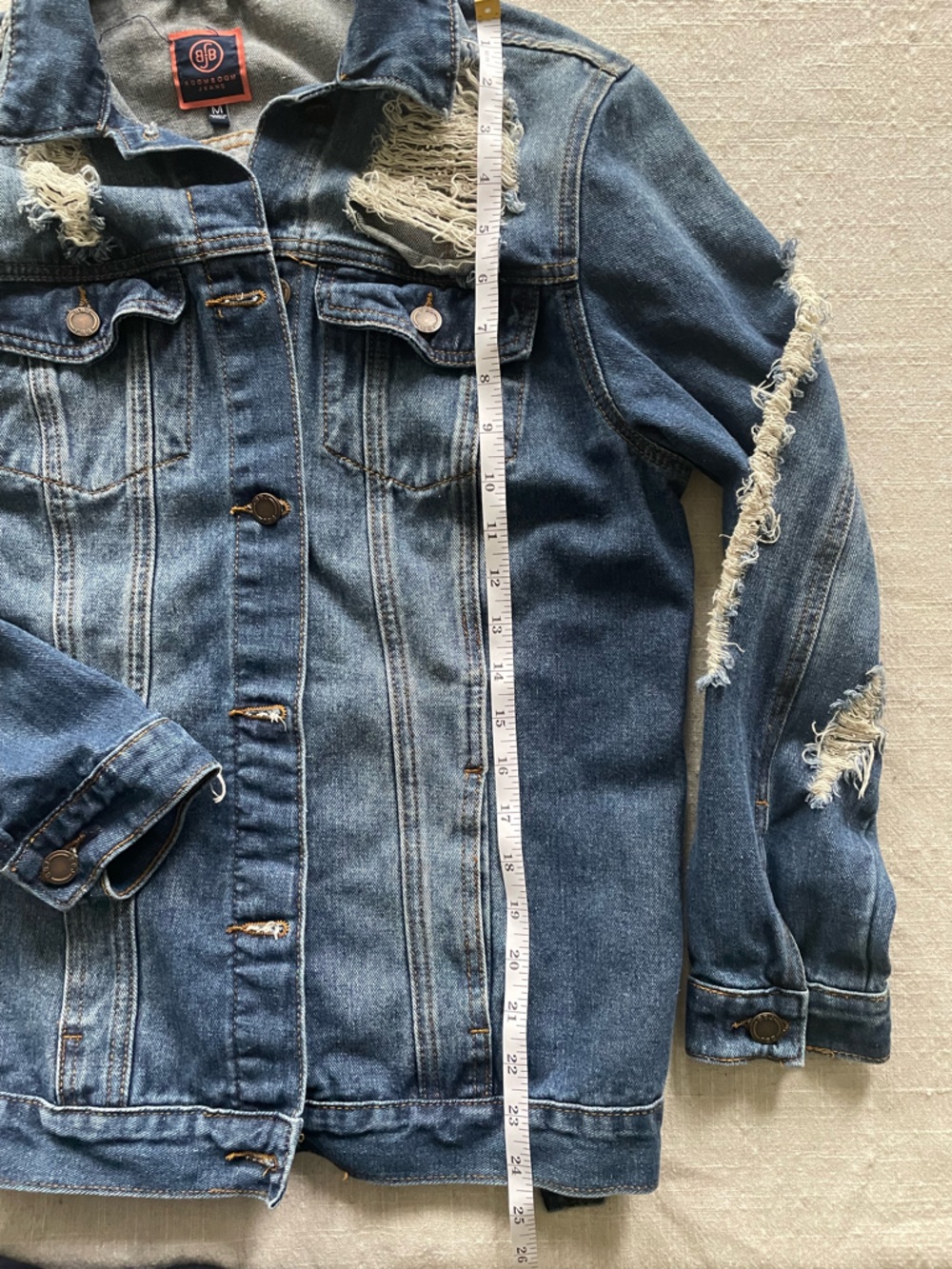 Shredded Jean Jacket - Picture 3 of 7